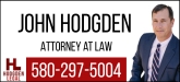 John Hodgden Attorney at Law Sponsorship Banner